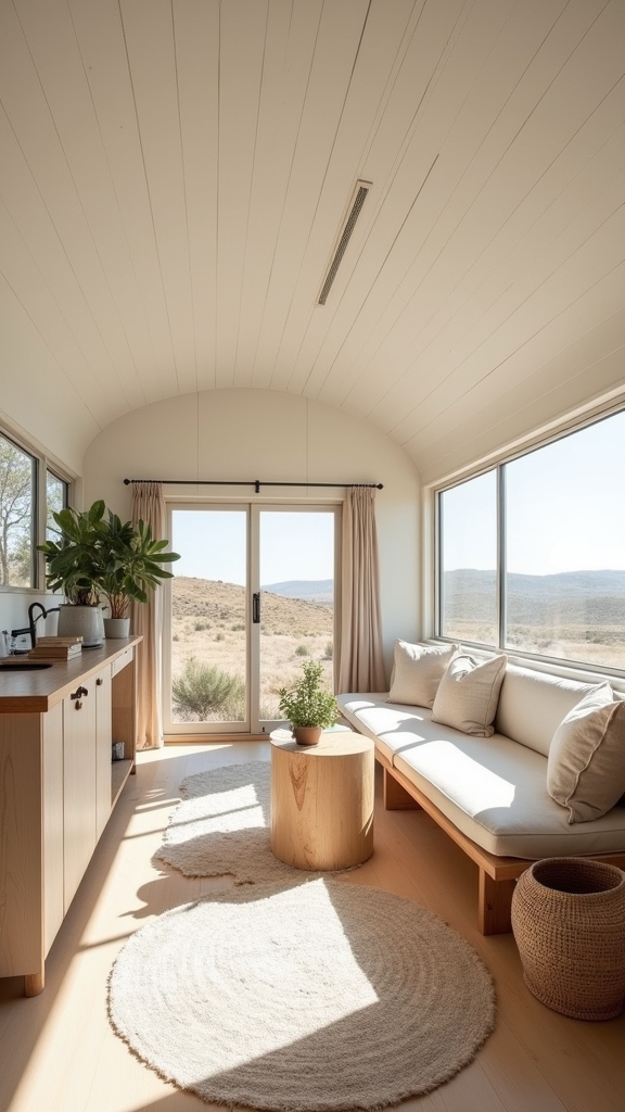 serene minimalist caravan design