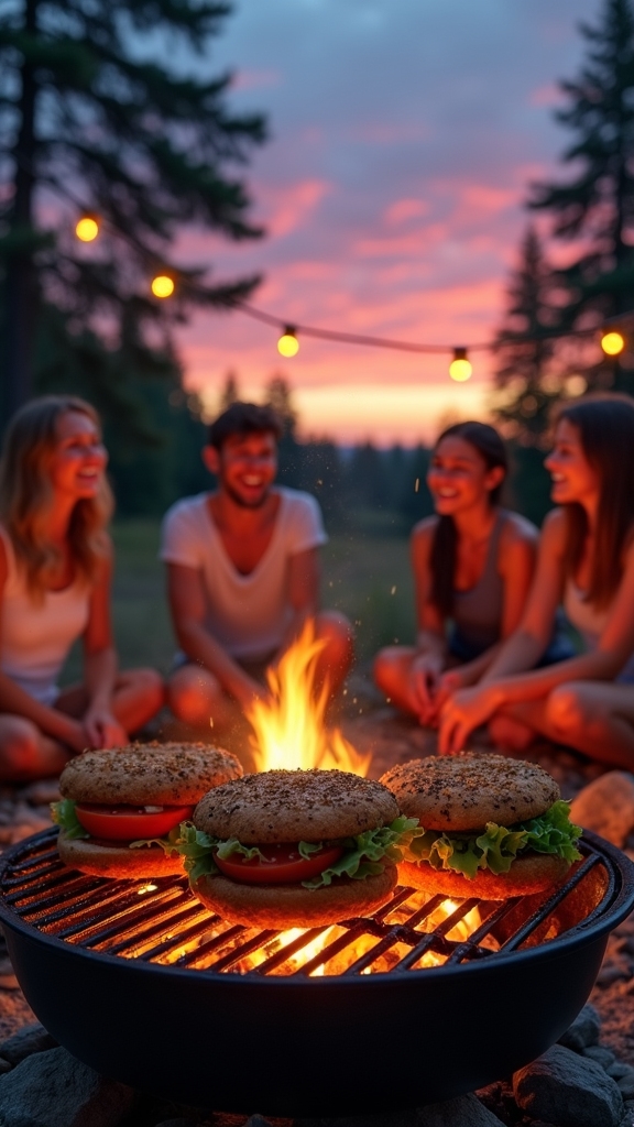 spicy grilled tofu burgers