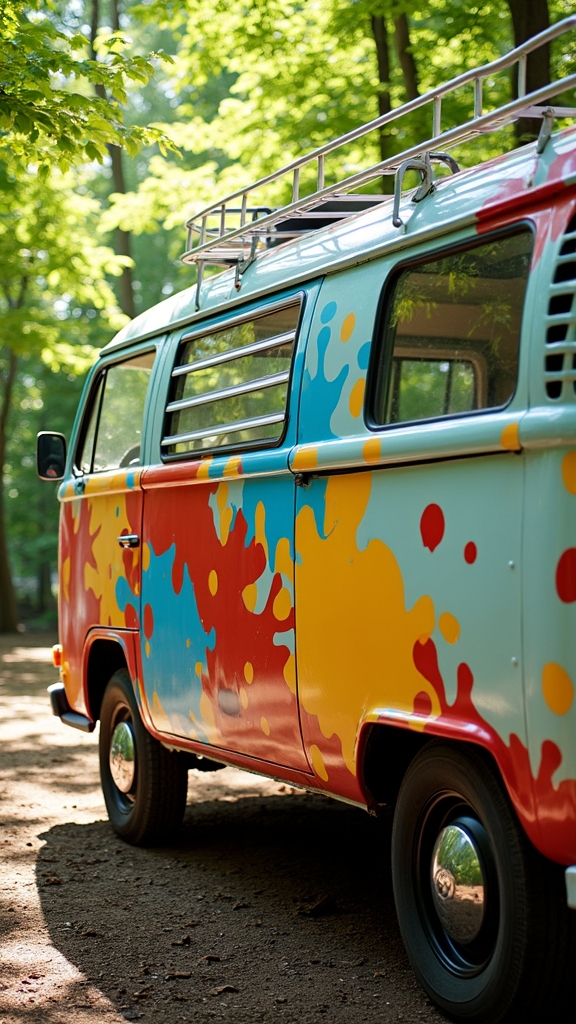 vibrant personalized camper van
