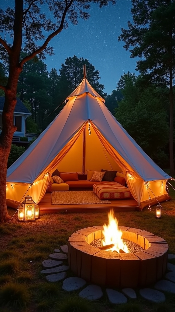 weatherproof outdoor relaxation area