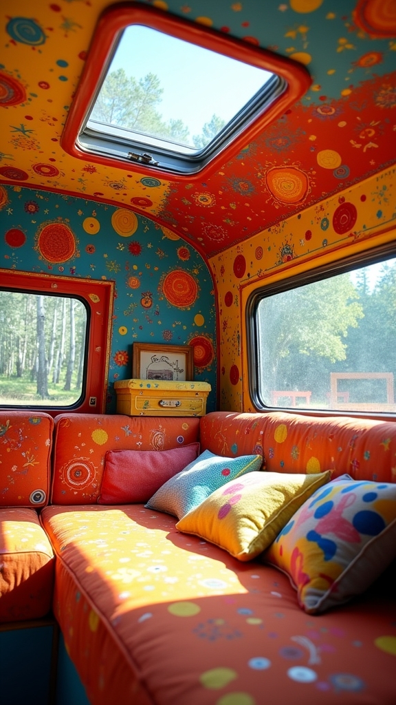 whimsical van interior decor