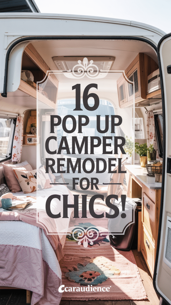 16 Pop Up Camper Bedroom Remodels: Pink Ideas For Women
