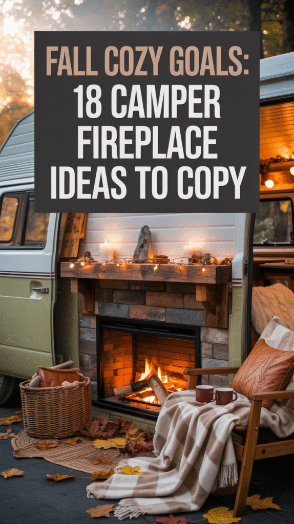 18 Coziest Camper Fireplace Ideas You’ll Want This Fall
