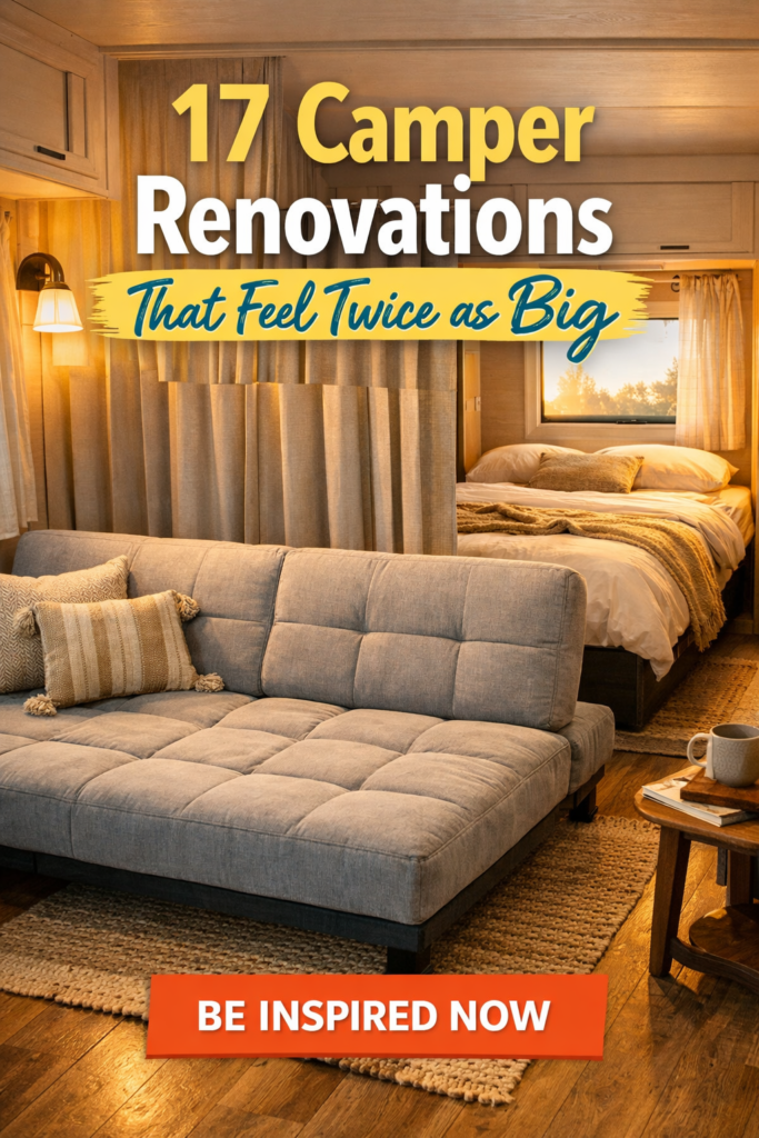 17 Before & After: Camper Renovation That Doubled Living Space