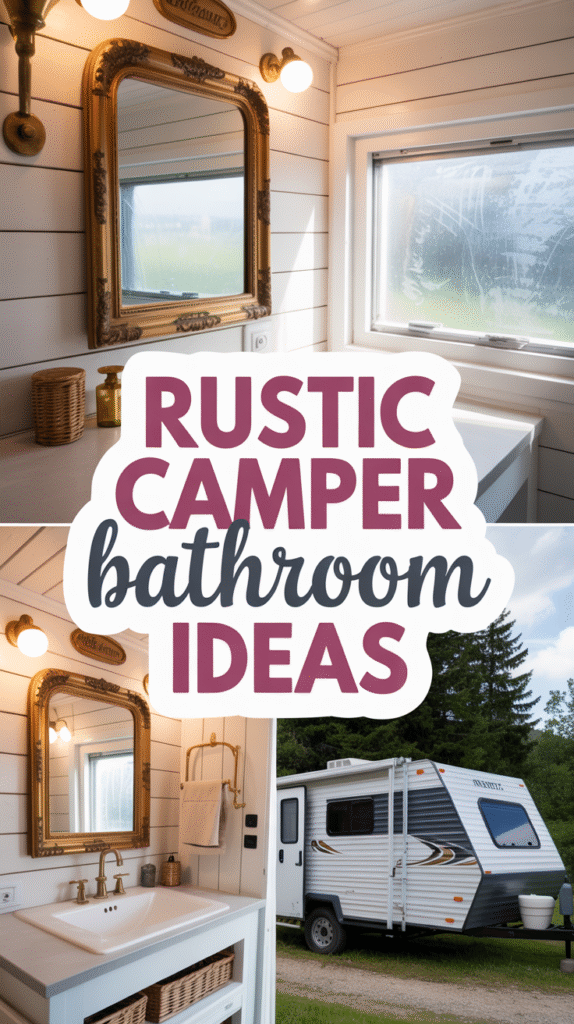 Antique Gold Mirror Frames Against White Shiplap Walls