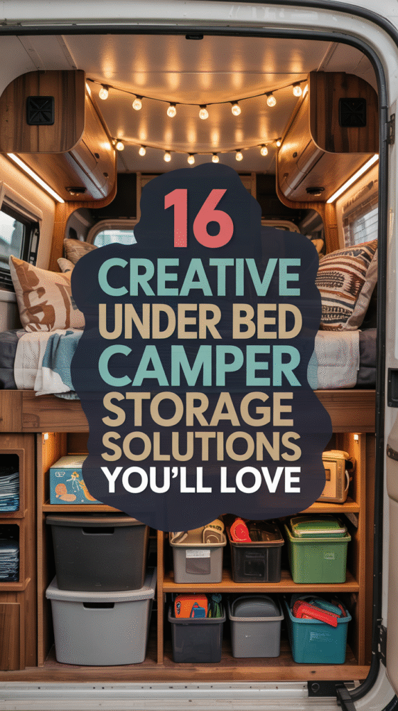 You’ll Want to Copy These 16 Camper Under-Bed Storage Ideas