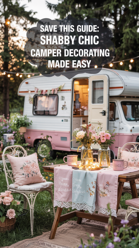 How to Decorate Your Camper in a Shabby Chic Style: 16 Pink Dreamy Ideas