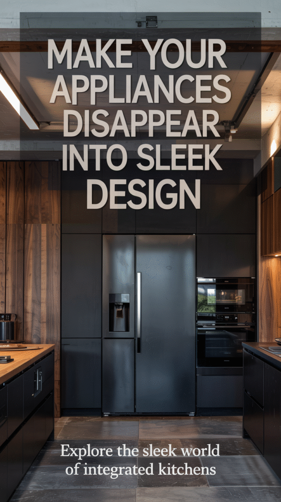 Integrated Appliances in Black Kitchens