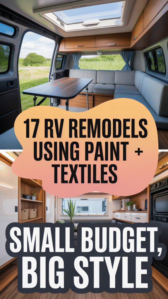 17 Budget RV Remodels That Feel Magazine-Worthy Using Paint + Fabrics