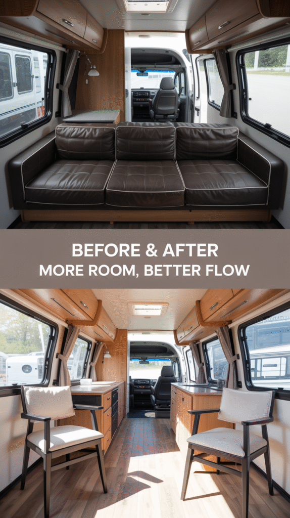 Removing the Obstructive Sofa for Better Room Flow