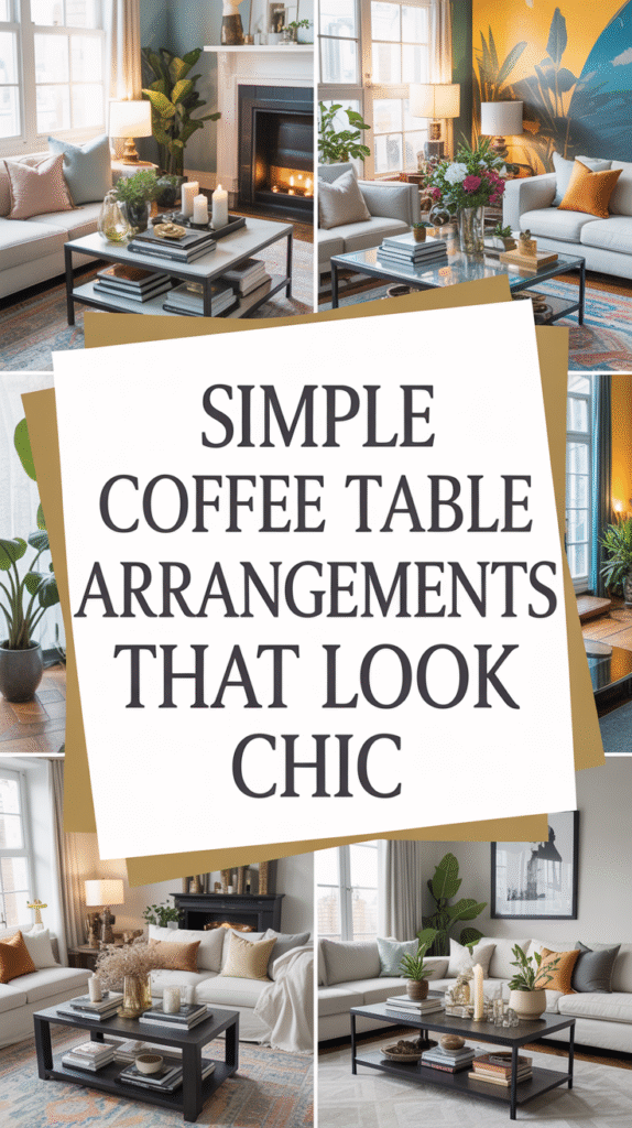 Simple Coffee Table Arrangements That Look Effortless and Chic