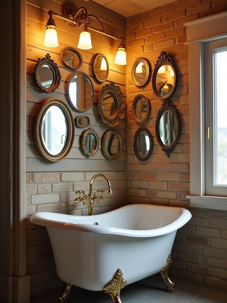 antique mirrors with textures