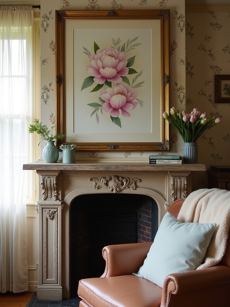 artwork creates inviting focal points