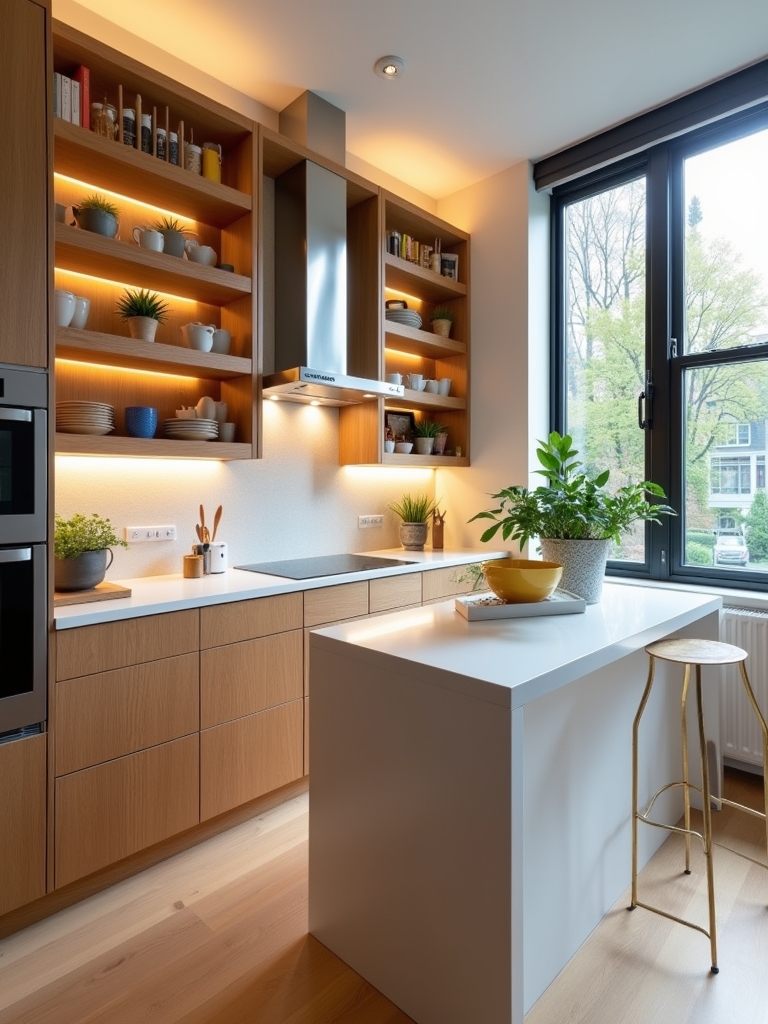 balanced shelving for functionality