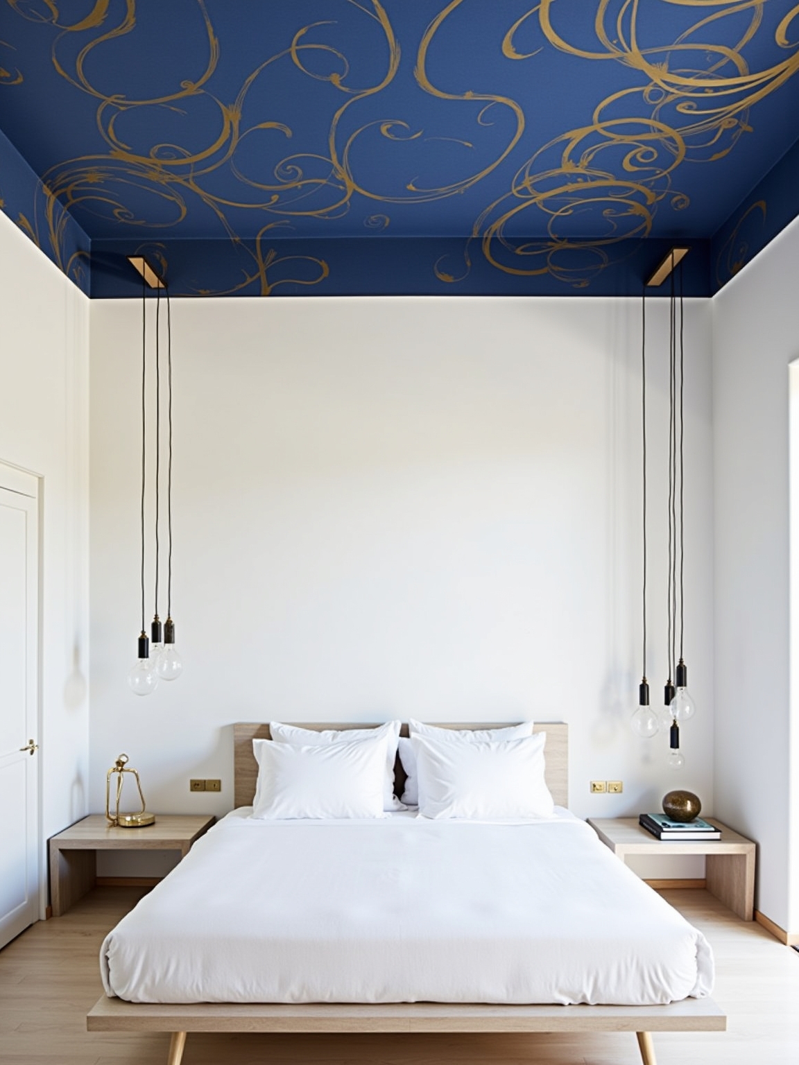 bold ceiling colors enhance height