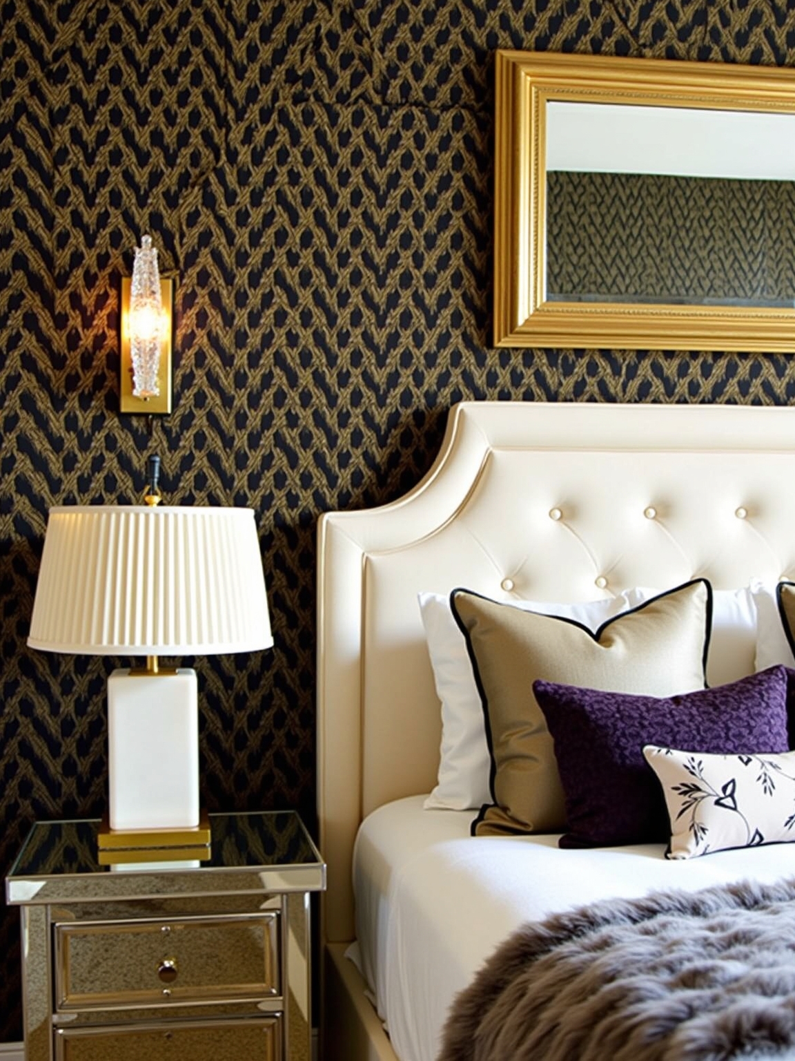 bold geometric floral elegance