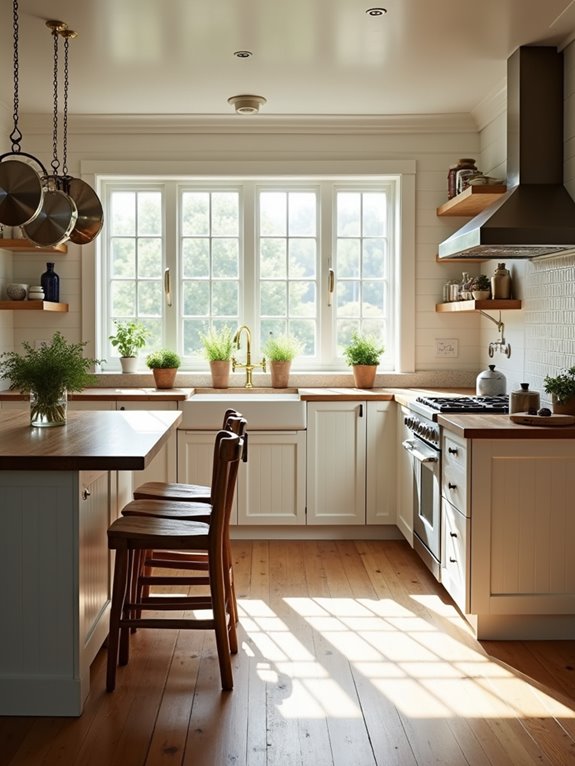 bright white shiplap walls