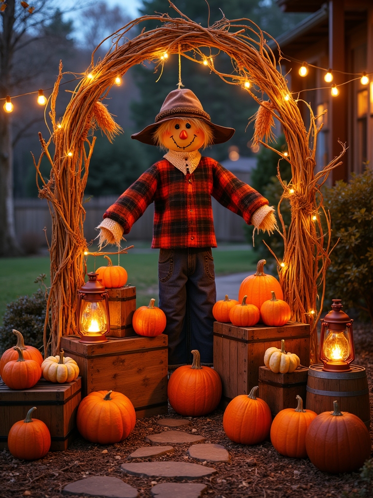 charming rustic halloween displays