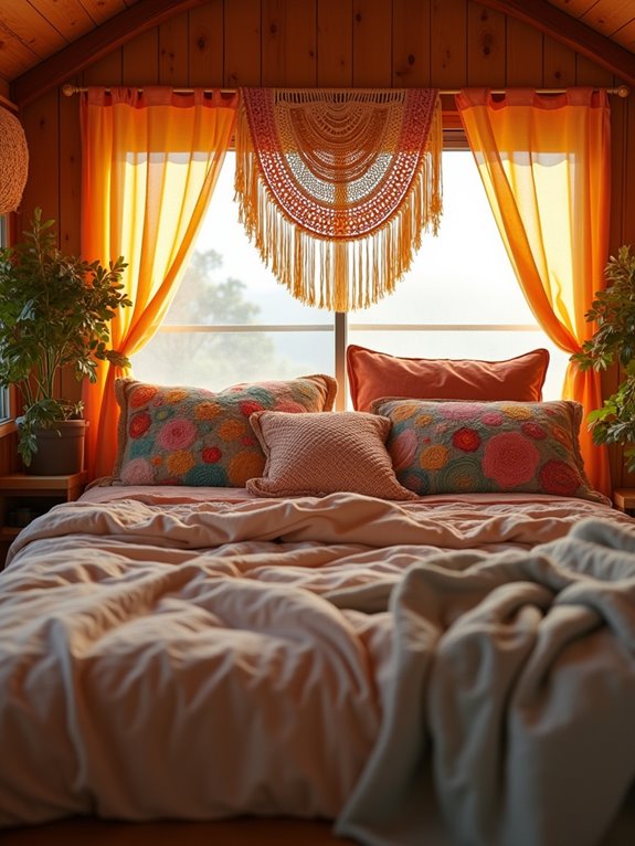 colorful macram decorative accents