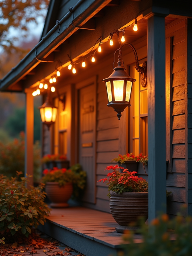 cozy autumn lighting decor