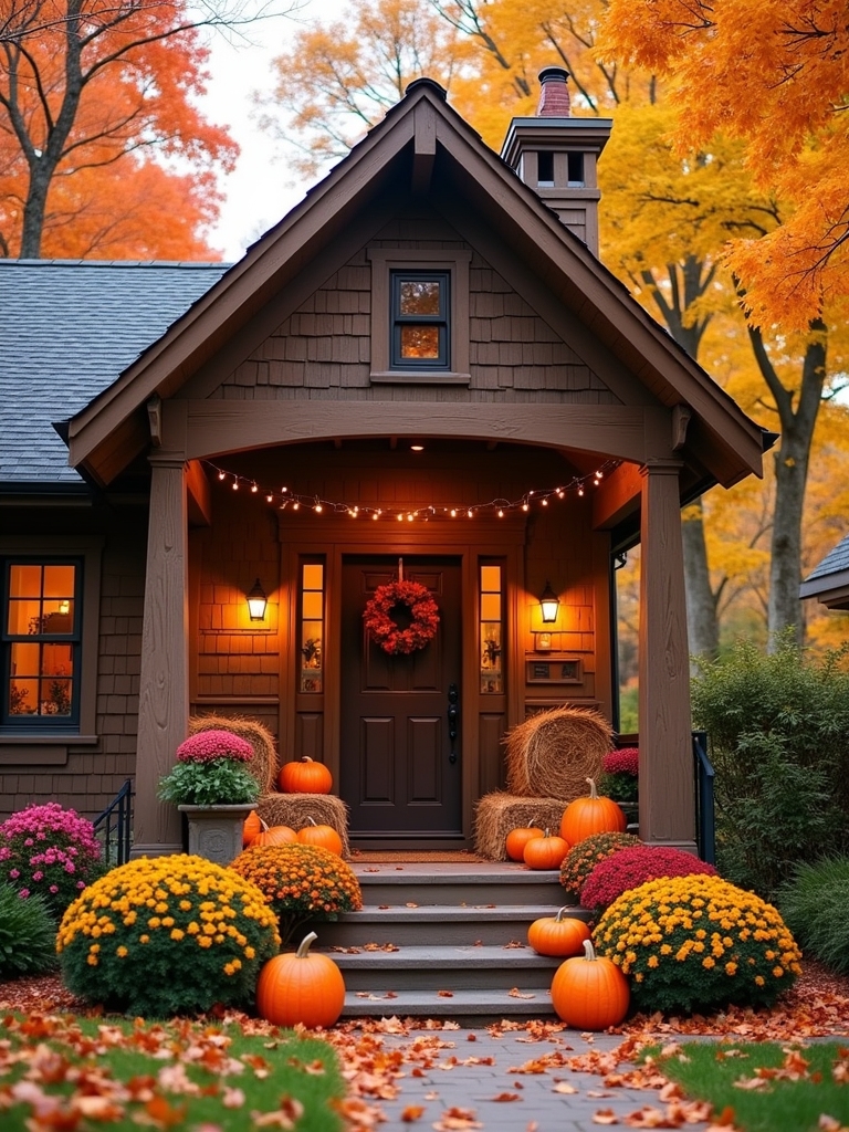 cozy fall atmosphere decoration