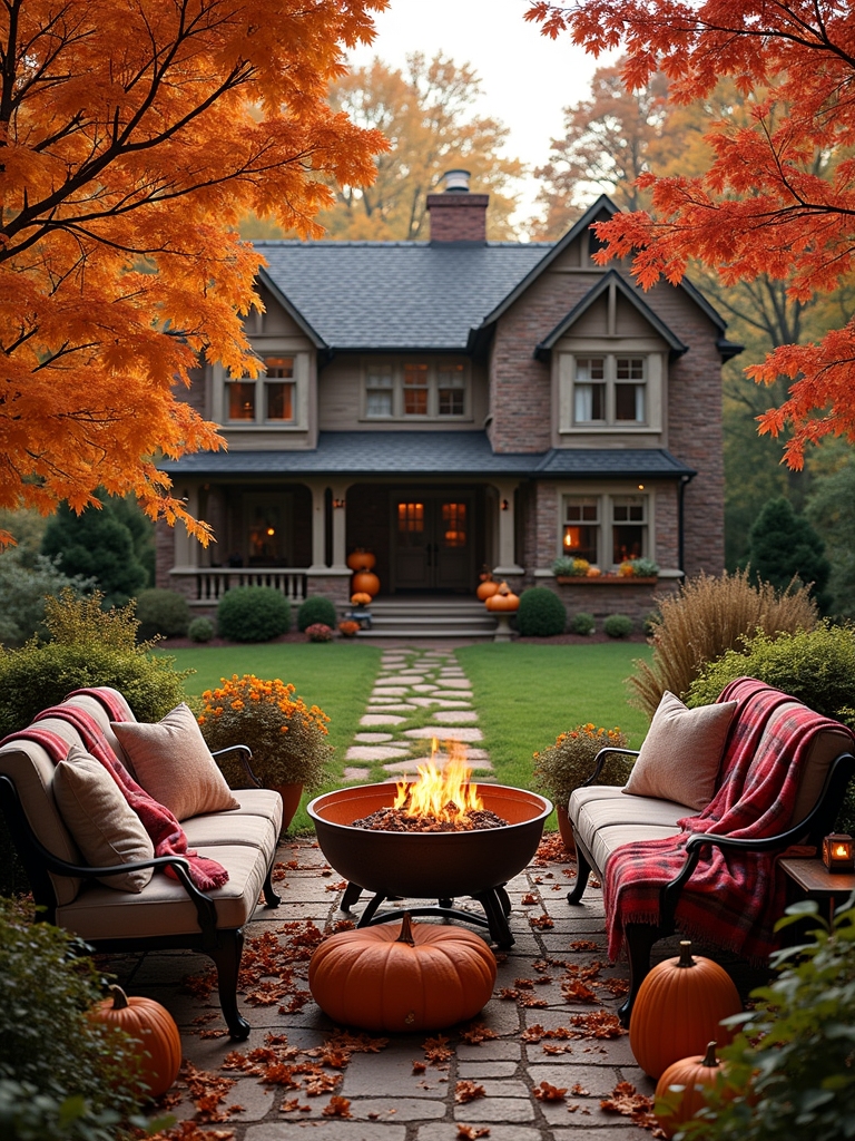 cozy garden seating decor
