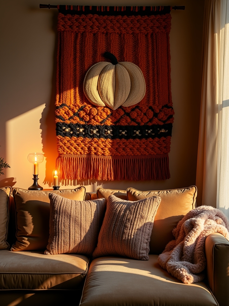 cozy layered knit decor