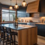 21 Stunning Black and Natural Wood Kitchen Ideas for a Cozy-Modern Look