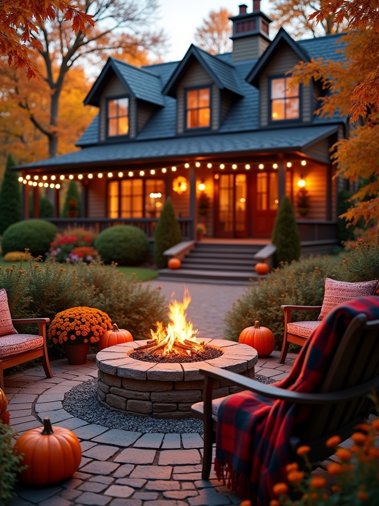 cozy outdoor fire pit