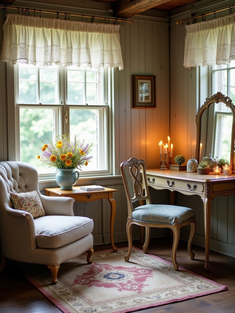 curated vintage cabin decor