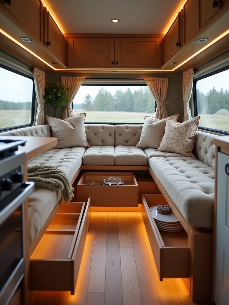 custom hidden storage trays