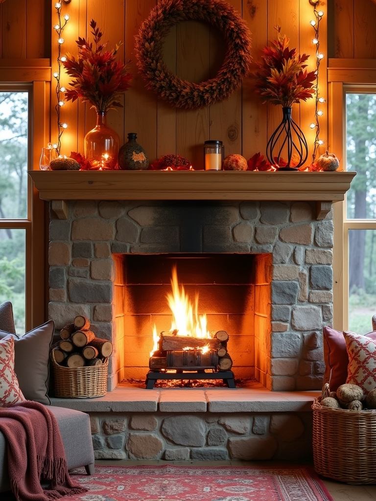 diy faux firebox design