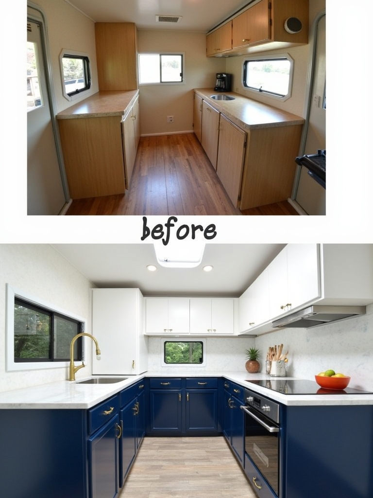 dynamic two toned cabinetry design