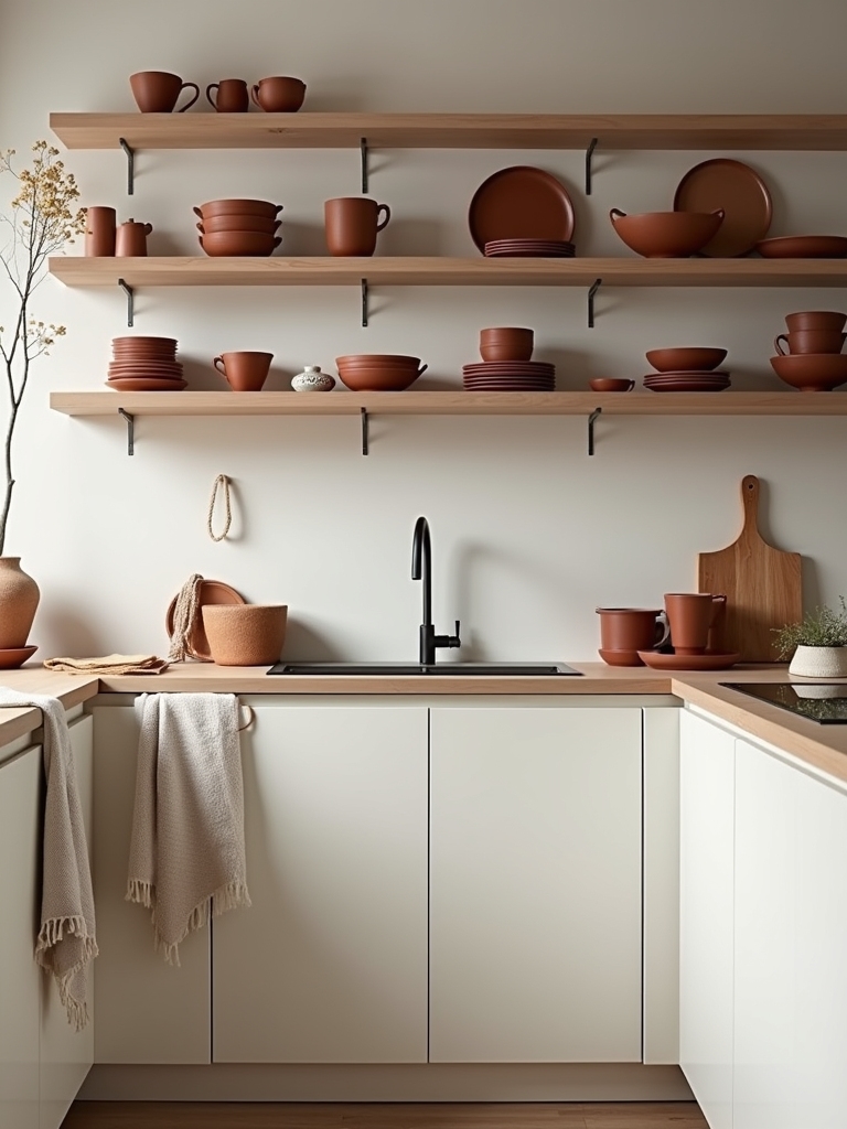 earthy organic kitchen decor