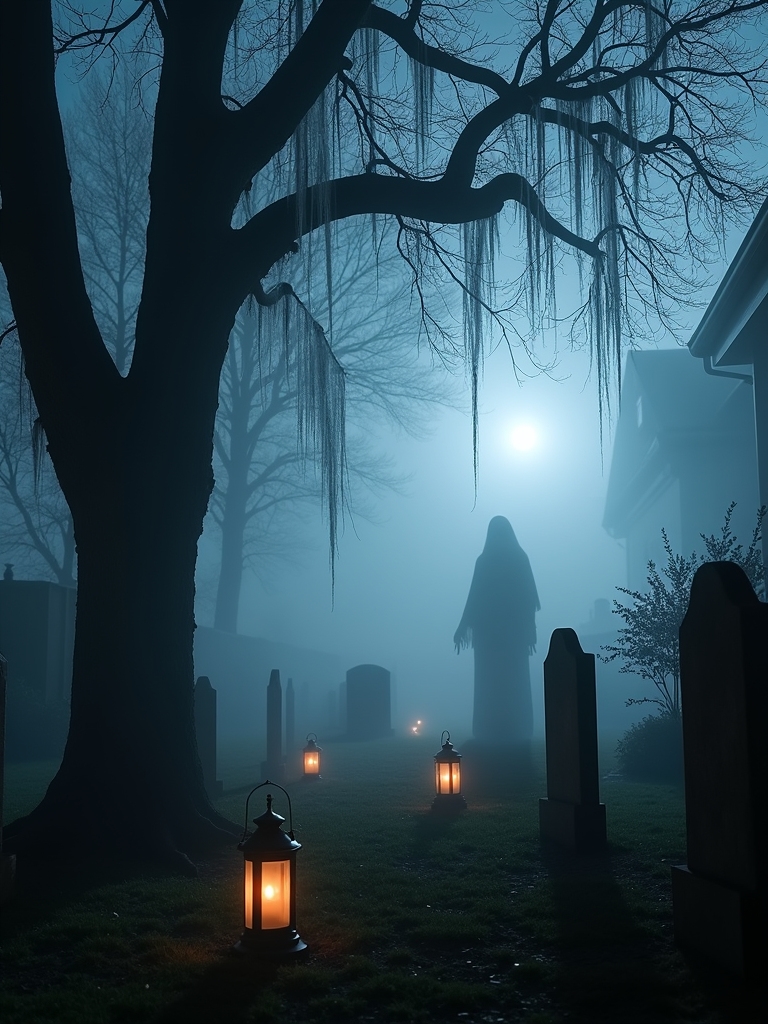 eerie fog machine setup