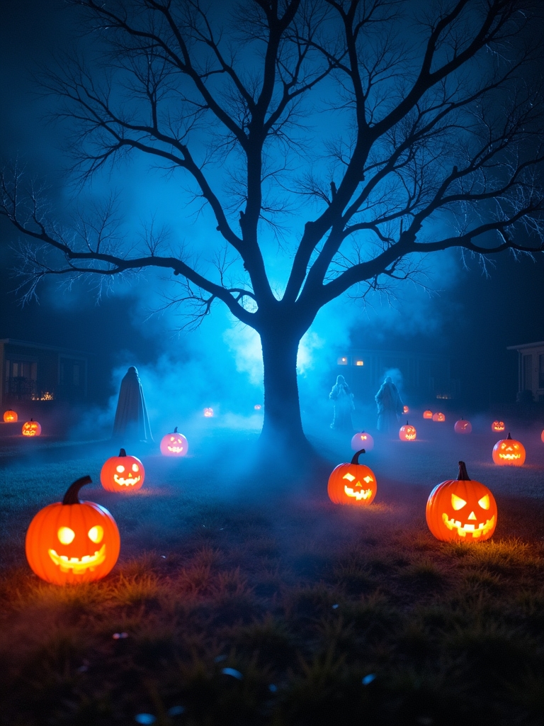eerie halloween lighting ideas