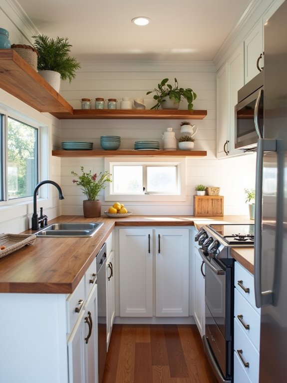 efficient l shaped kitchen design