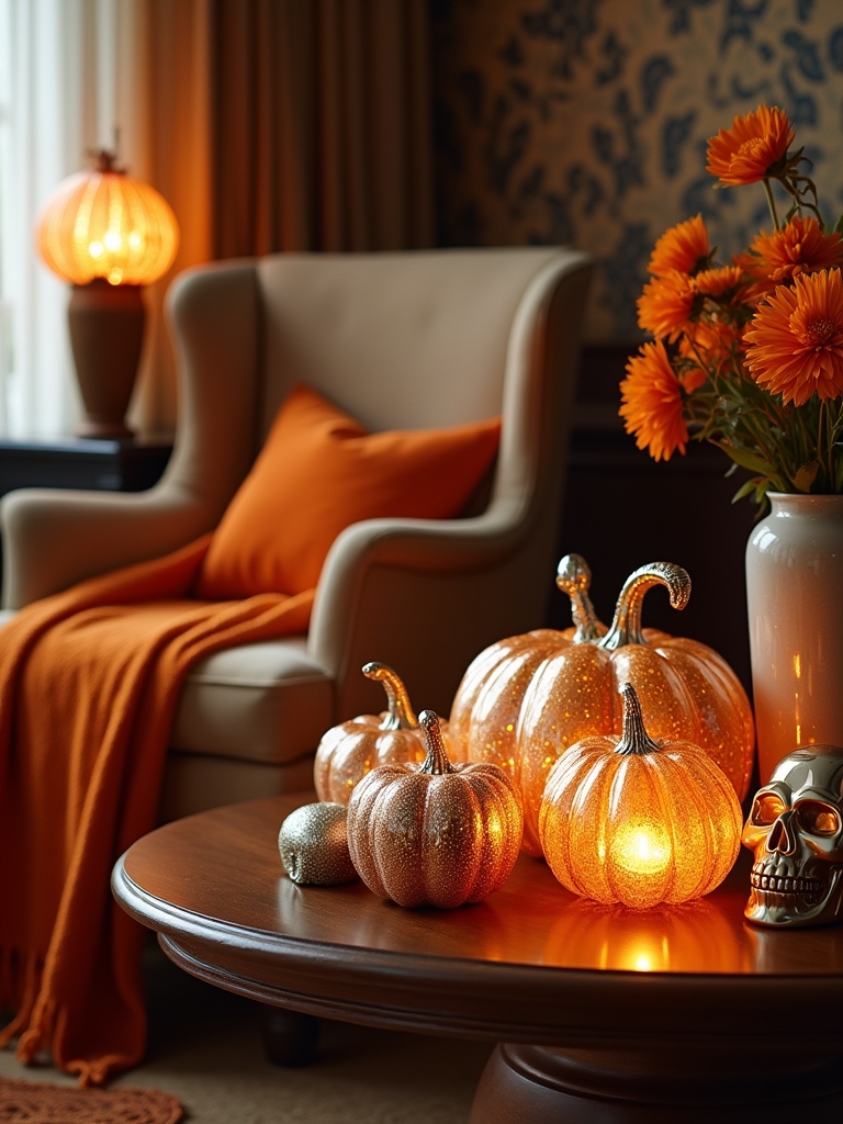 elegant halloween decor accents