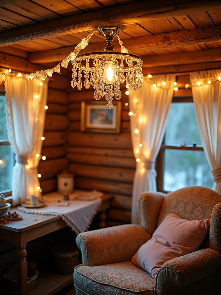 embellished lighting enhances ambiance