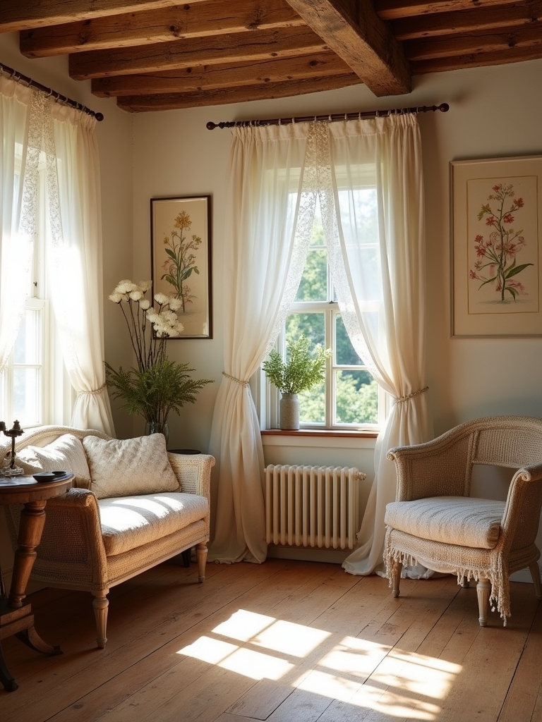feminine vintage cabin art