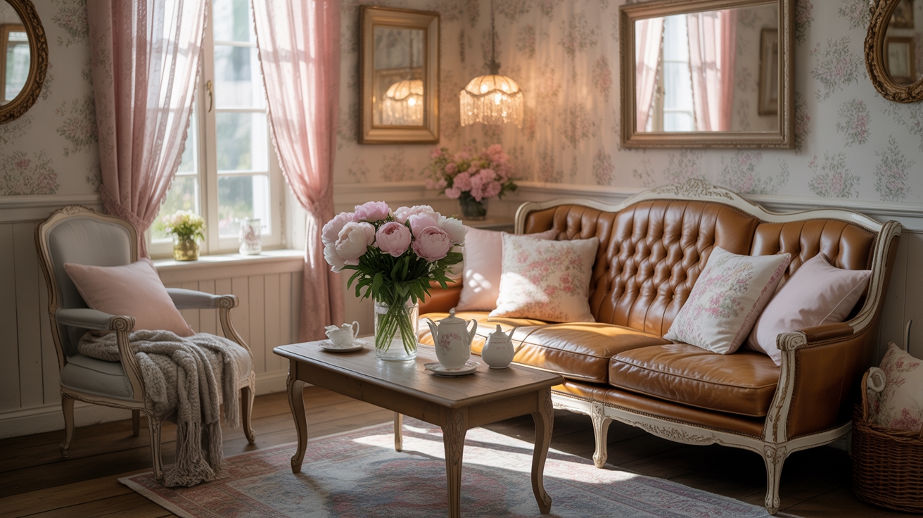 feminine vintage cabin decor