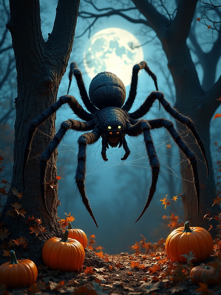 giant spider halloween decoration