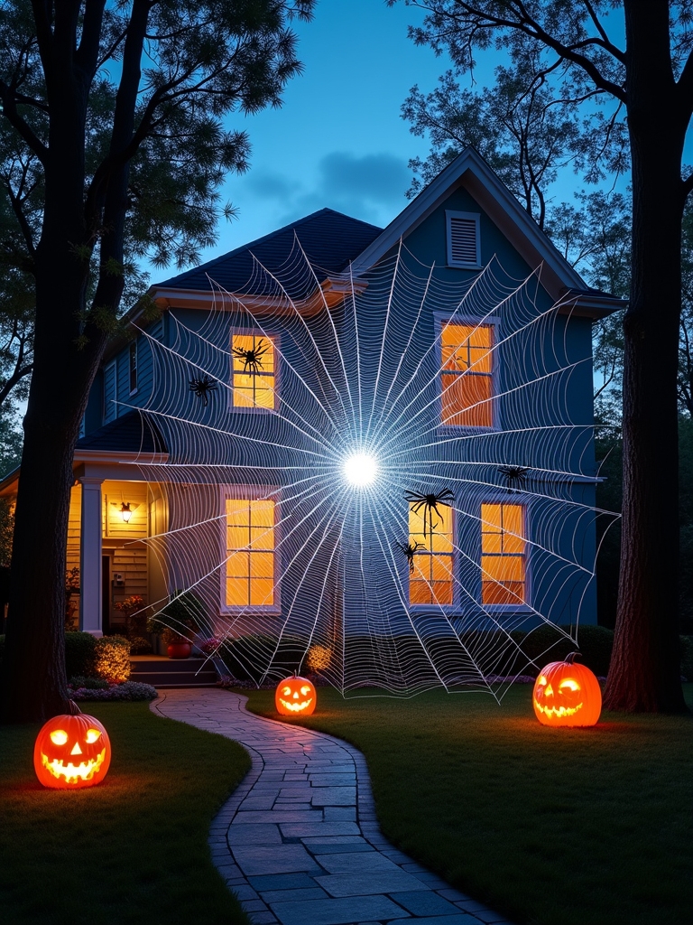 giant spider web creation