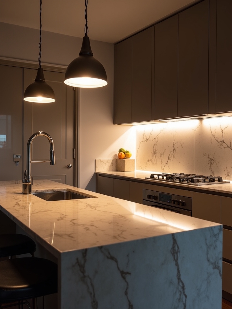 layered lighting enhances ambiance