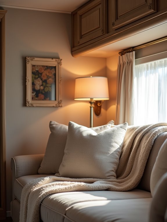layered lighting enhances ambiance