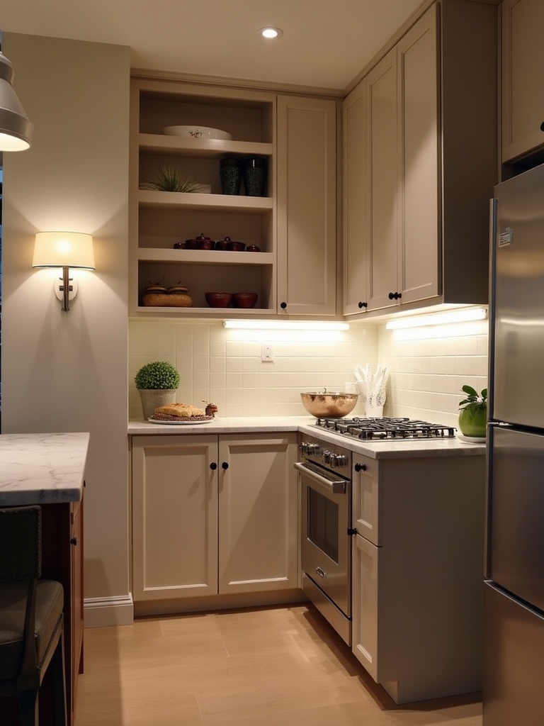 layered lighting for kitchens