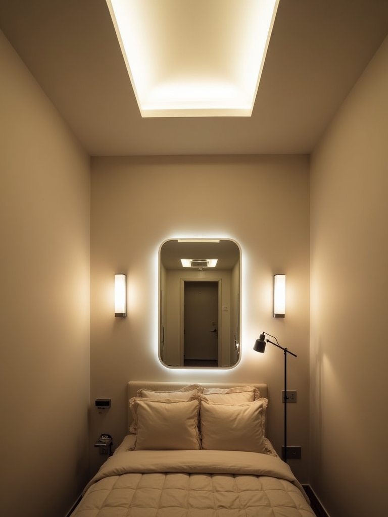 layered lighting for spaciousness