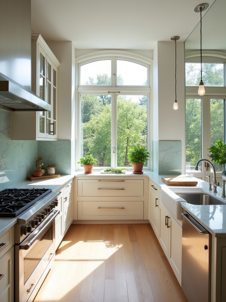 light enhancing kitchen design