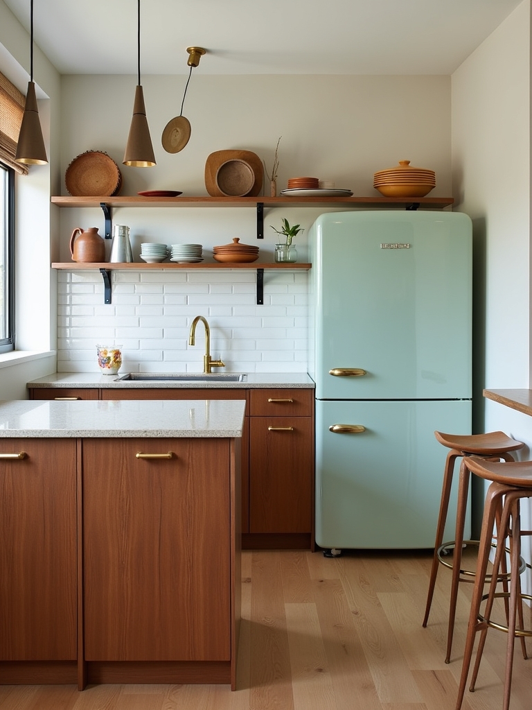 mid century modern kitchen design