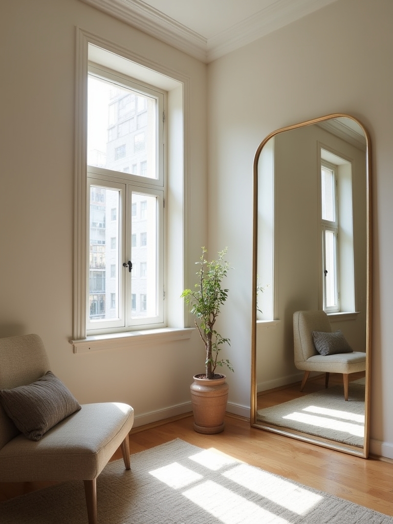 mirrors enhance room openness